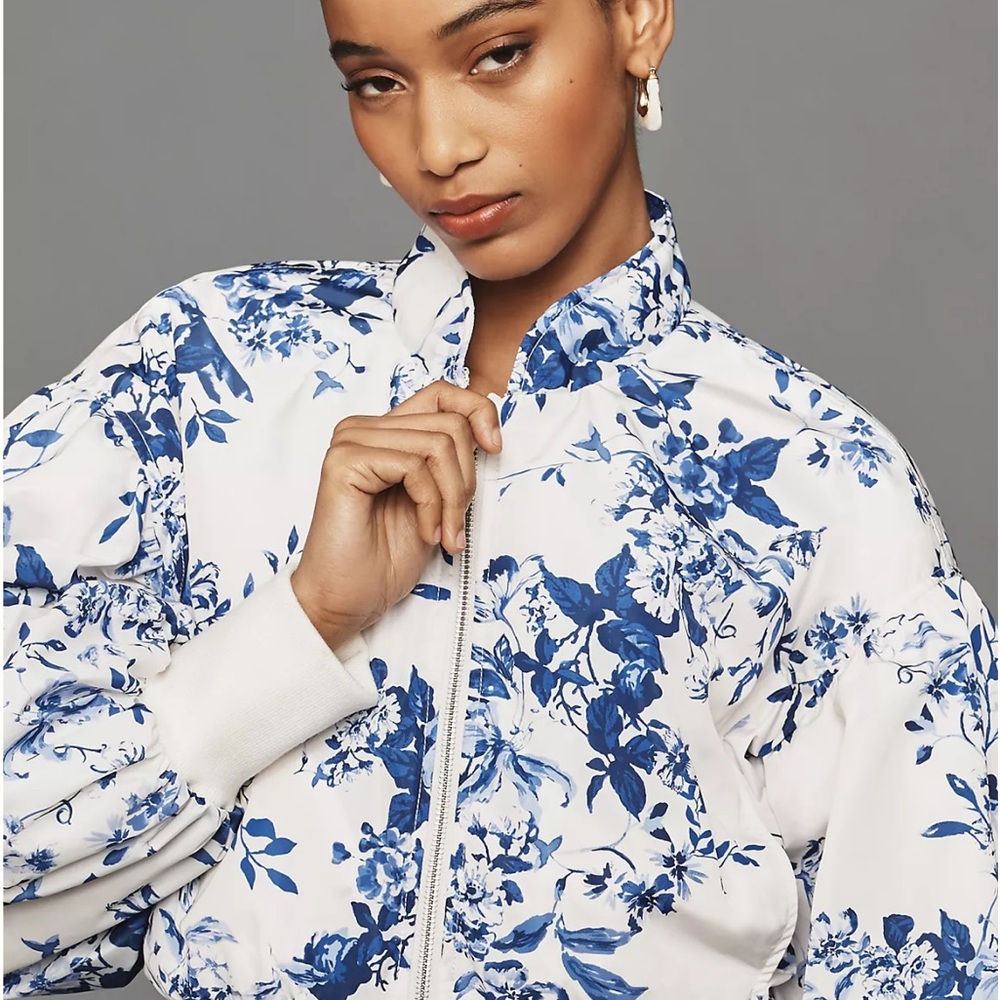 Anthropologie Cropped Bomber Jacket NWT